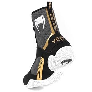 Venum - Zapatillas de Boxeo / Elite / Negro-Blanco-Oro / EU 43